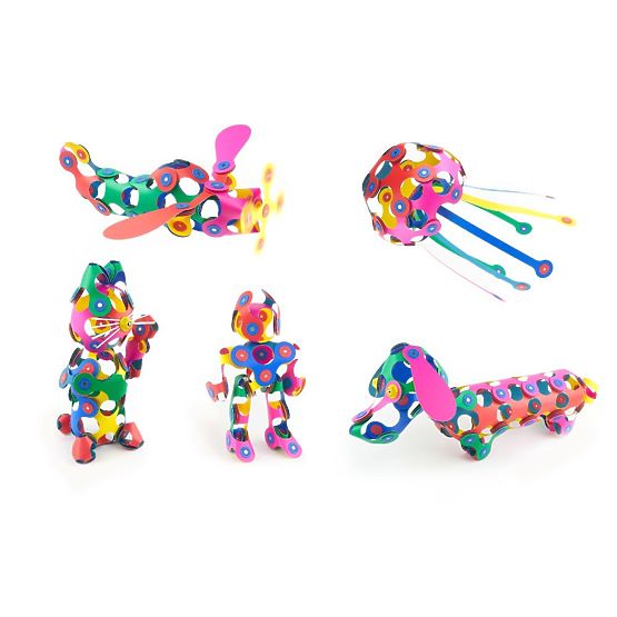 Cuburi magnetice Clixo Super Rainbow, 60 de elemente
