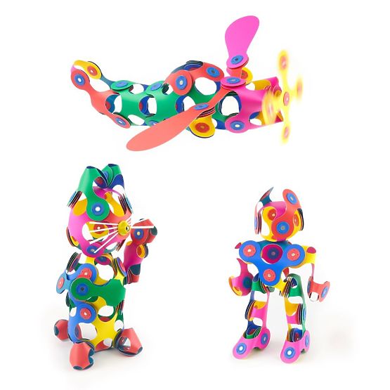 Cuburi magnetice Clixo Super Rainbow, 60 de elemente