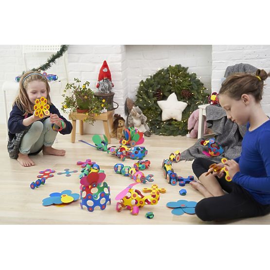 Cuburi magnetice Clixo Super Rainbow, 60 de elemente