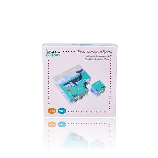 Cuburi puzzle cubice Animale Arctice