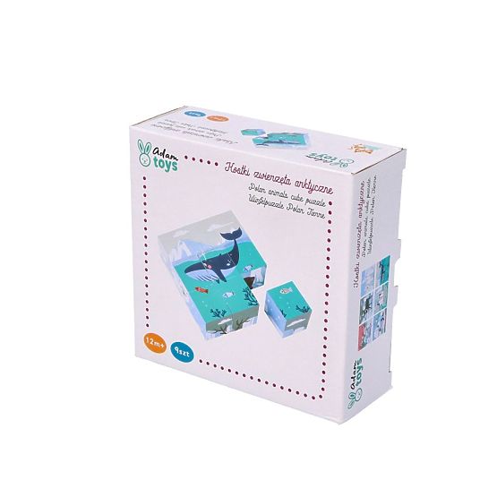 Cuburi puzzle cubice Animale Arctice