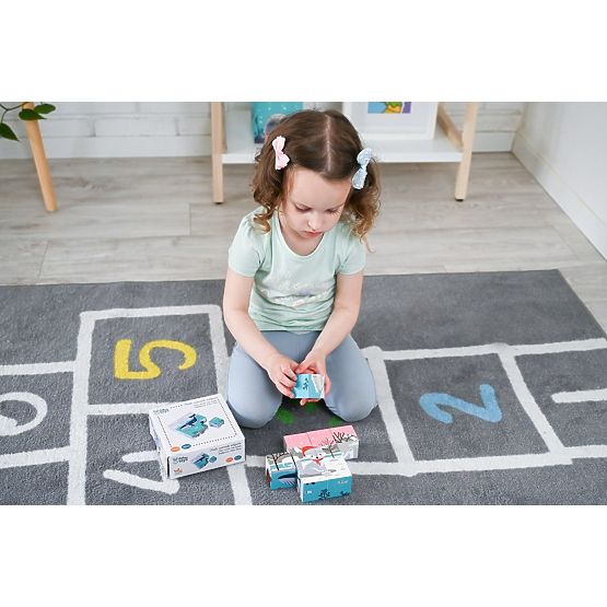 Cuburi puzzle cubice Animale Arctice