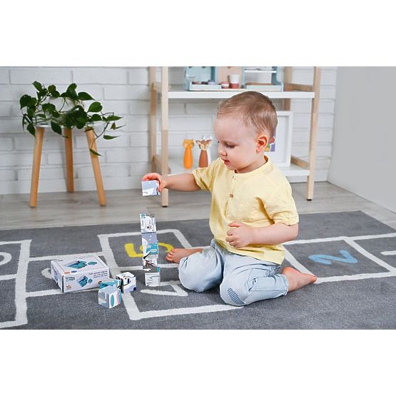 Cuburi puzzle cubice Animale Arctice