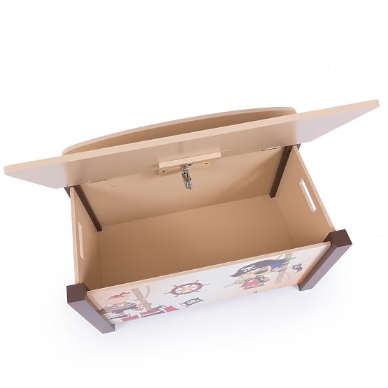 Cufăr depozitare jucării – model cu pirați