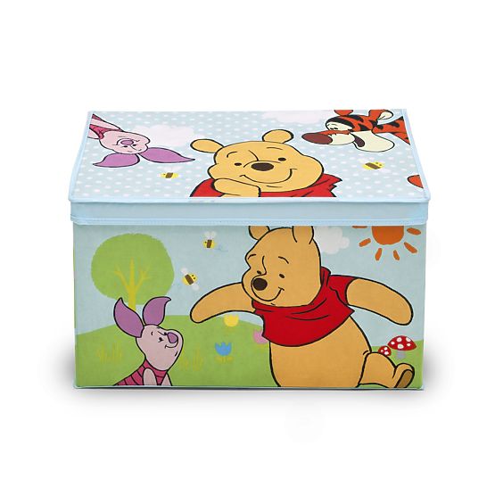 Cufăr textil pentru jucării cu Winnie Ursulețul