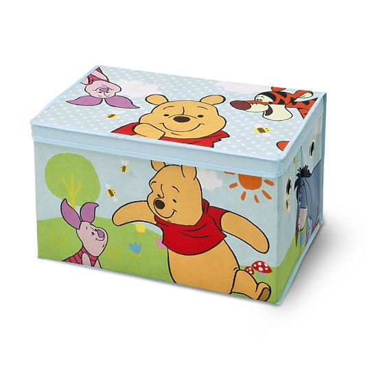 Cufăr textil pentru jucării cu Winnie Ursulețul