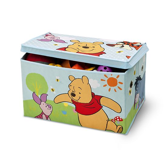 Cufăr textil pentru jucării cu Winnie Ursulețul