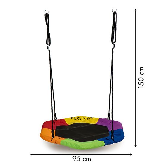 Cuib de berze leagăn colorat