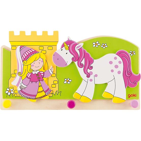 Cuier pentru haine Prințesă și unicorn