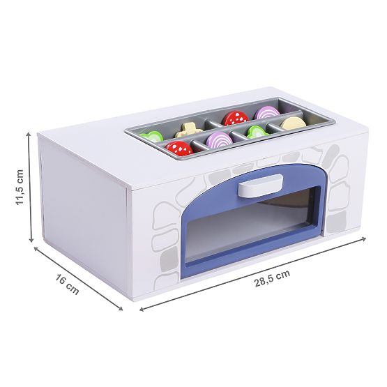 Cuptor pentru pizza din lemn cu accesorii