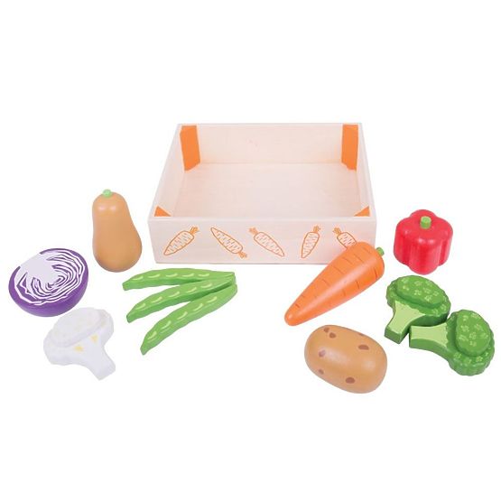 Cutie cu jucării Bigjigs cu legume