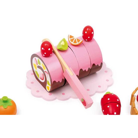 Cutie cu picior mic cu dulciuri din lemn