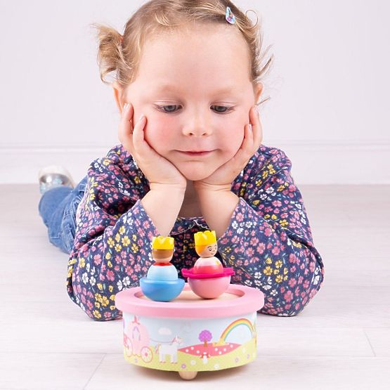 Cutie muzicală din lemn Bigjigs Toys Fantasy