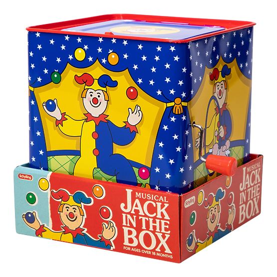 Cutie muzicală Schylling cu Jack-in-the-box