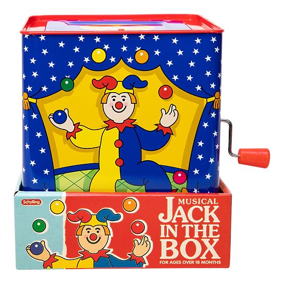 Cutie muzicală Schylling cu Jack-in-the-box