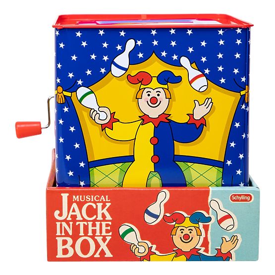 Cutie muzicală Schylling cu Jack-in-the-box