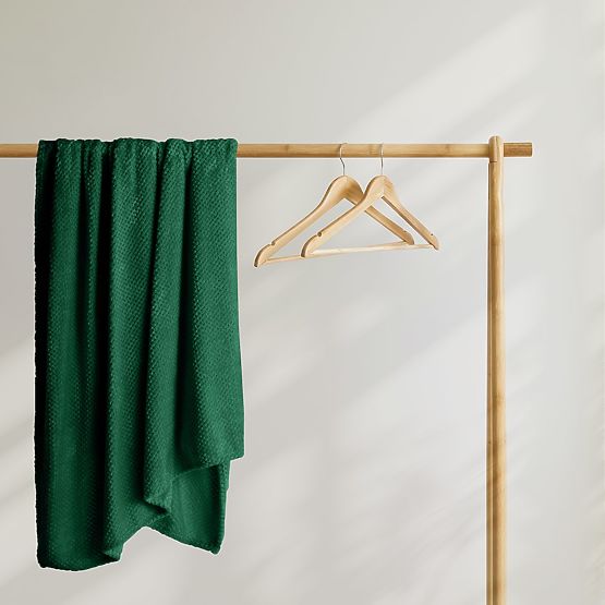 Cuvertură HENRY culoare verde sticlă jacquard embosat stil modern 220x240