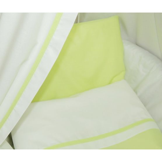 de răchită coș pe copil cu verde set lenjerie