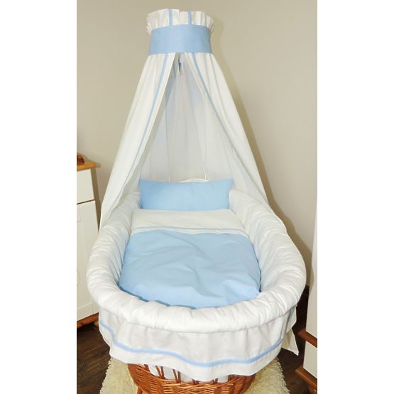 de răchită pat cu albastru set lenjerie