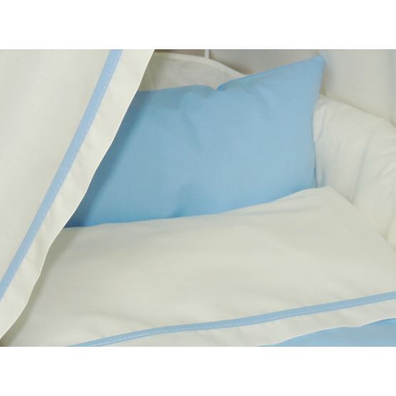 de răchită pat cu albastru set lenjerie