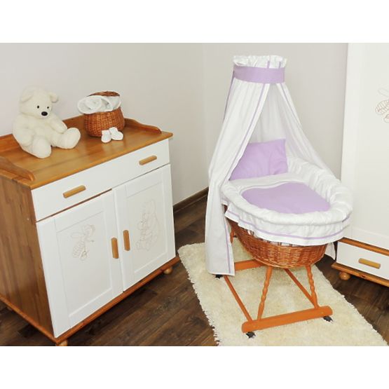de răchită pat cu violet set lenjerie