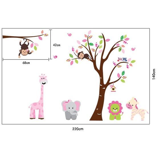 decoraţiune pentru perete-animale-safari 