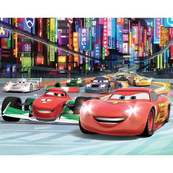 Decoraţiunea murală pentru perete 3D Disney Cars II 