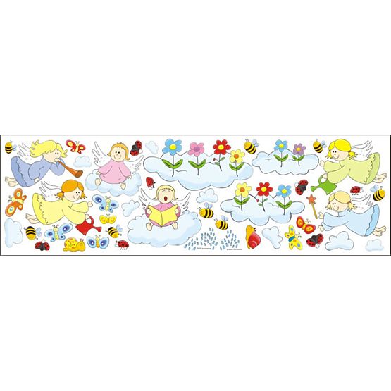 Decorațiune de perete auto-adezivă – model cu îngeri