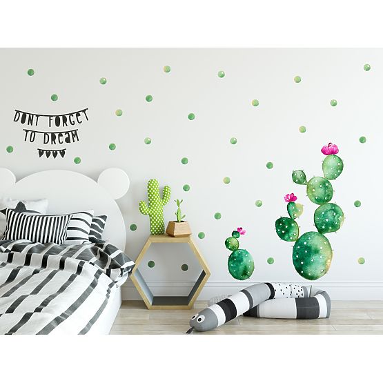 Decorațiune de perete cu cactuși 01