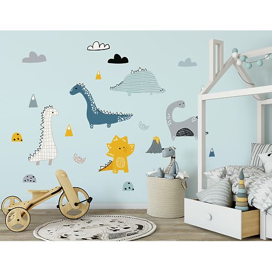 Decorațiune de perete cu dinozauri
