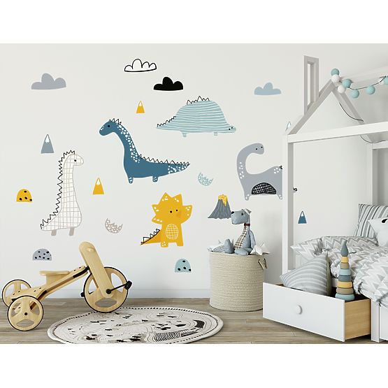 Decorațiune de perete cu dinozauri