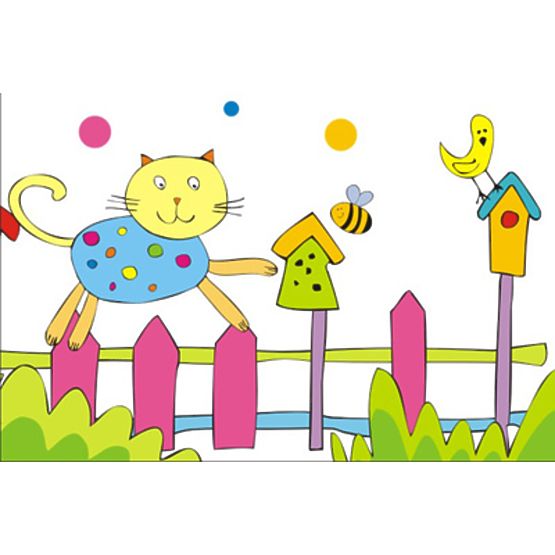 Decoratiune de perete cu motani