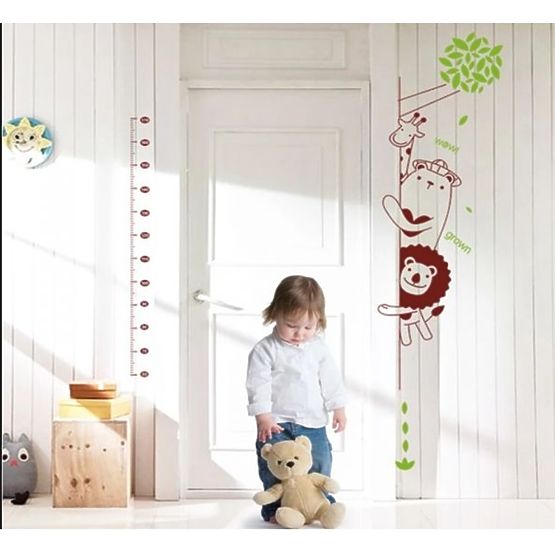 Decoratiune de perete cu scara inaltime – Animale curioase pe dreapta