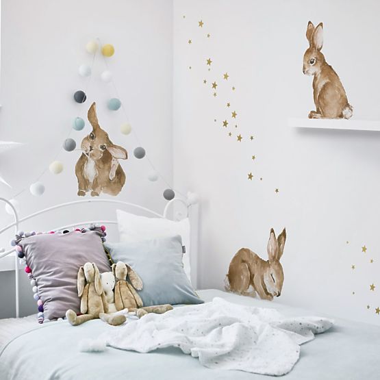 Decorațiune de perete DEKORNIK – Iepurași fericiți