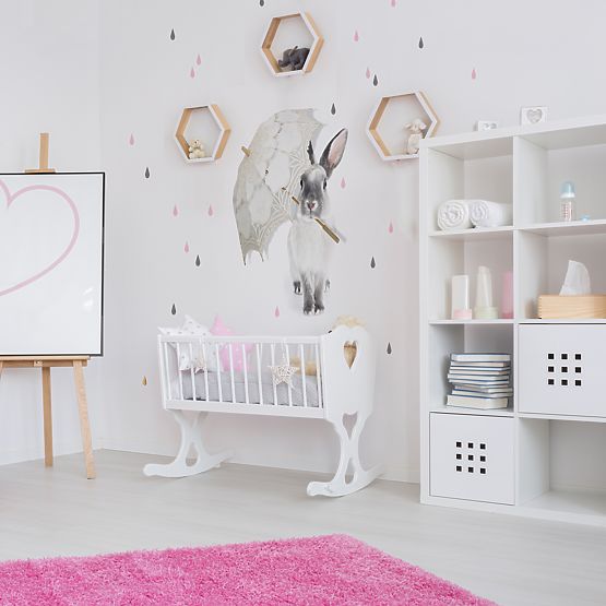 Decor de perete DEKORNIK - Iepurele lui Harry în ploaie