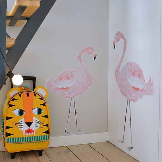 Decorațiune de perete DEKORNIK – păsări flamingo