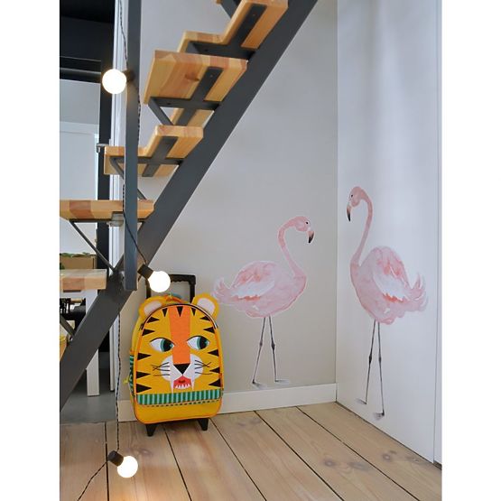 Decorațiune de perete DEKORNIK – păsări flamingo