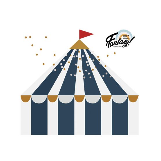 Decorațiuni de perete DEKORNIK cu tematica unui circ-albastru închis