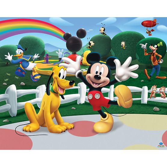 Decorul Mural 3D Clubul lui Mickey Mouse