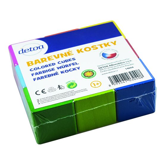 Detoa Cuburi colorate 9 buc