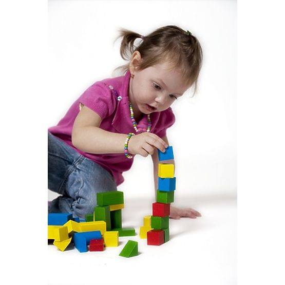 Detoa Set de construcție din lemn, 100 de piese