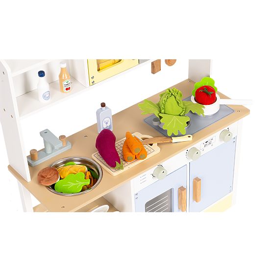 Bucătărie pentru copii cu cuptor, mașină de spălat, cuptor cu microunde și 12 accesorii ECOTOYS