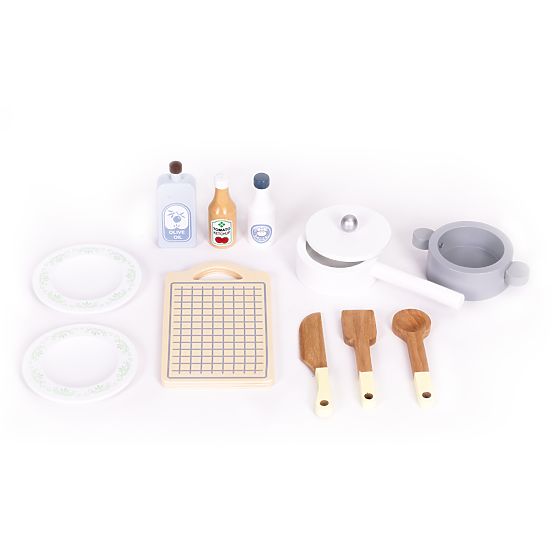 Bucătărie pentru copii cu cuptor, mașină de spălat, cuptor cu microunde și 12 accesorii ECOTOYS