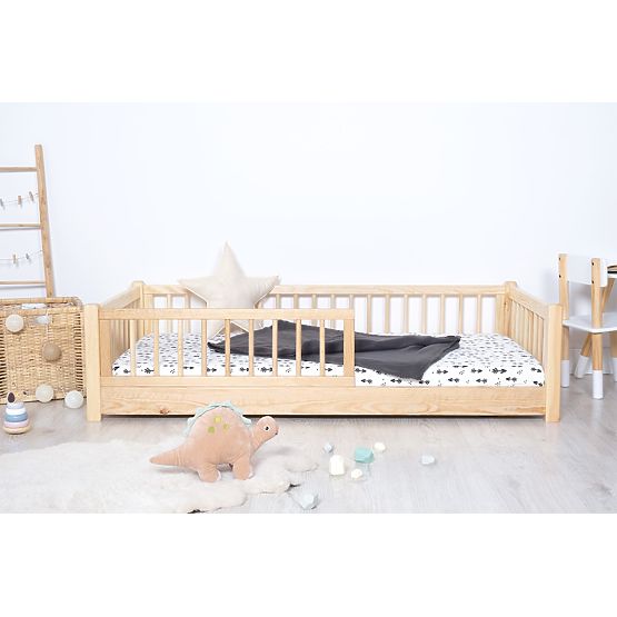 Pat de copii jos Montessori Ourbaby - natural