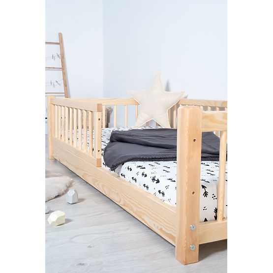 Pat de copii jos Montessori Ourbaby - natural