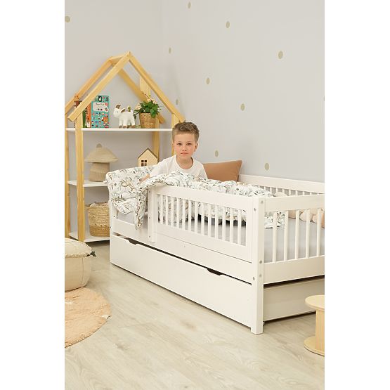 Pat pentru copii Teddy Plus - alb