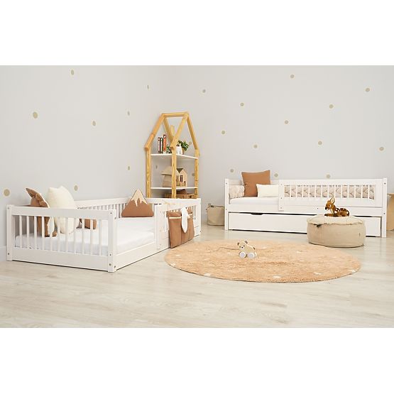 Pat pentru copii Teddy Plus - alb