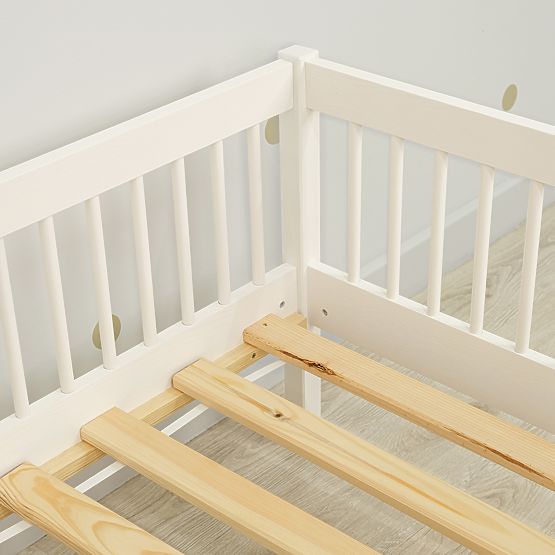 Pat pentru copii Teddy Plus - alb