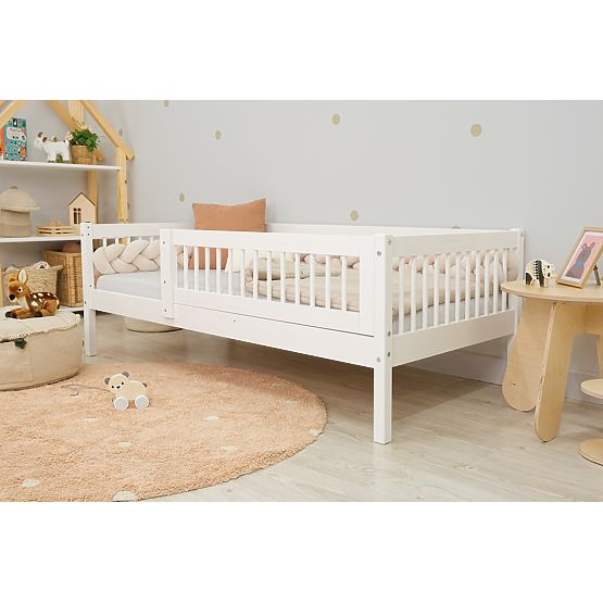 Pat pentru copii Teddy Plus - alb