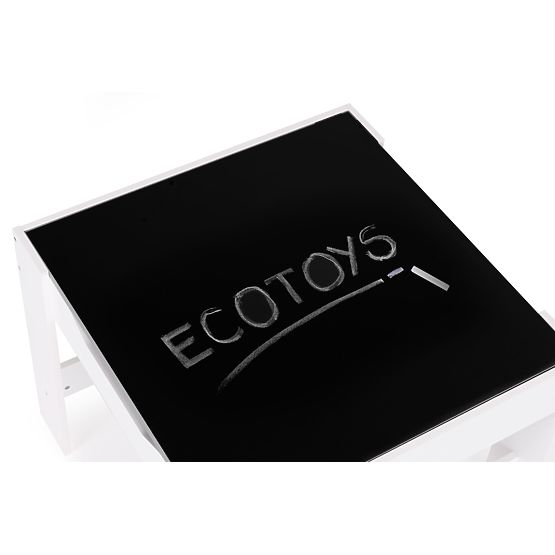 Set de mobilier pentru copii masă + 2 scaune cu tablă ECOTOYS
